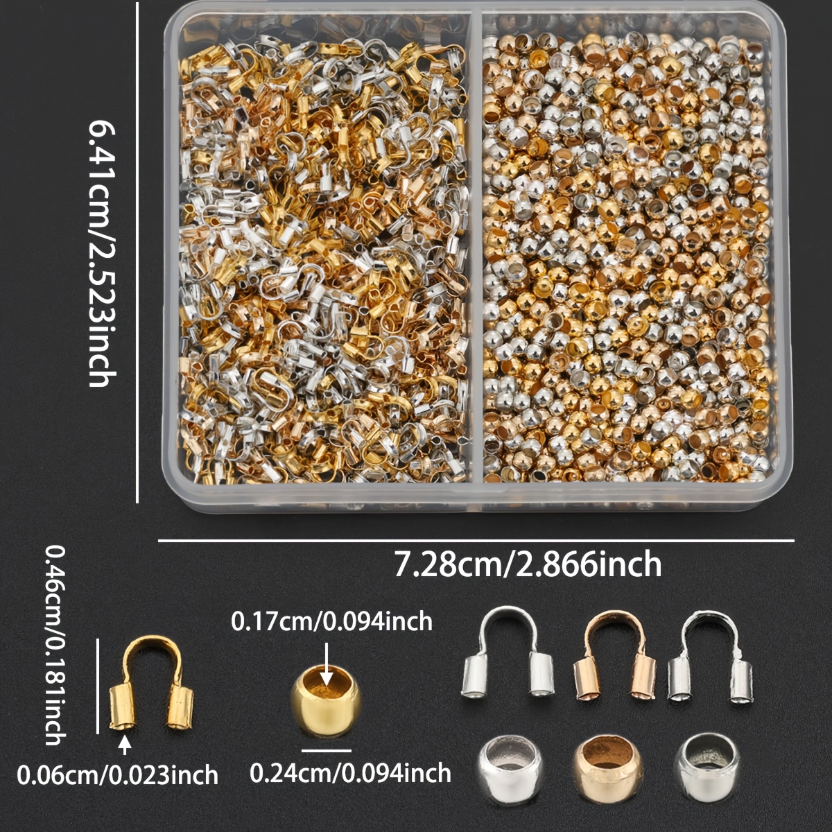 200pcs/Box Mixed Colors Connector Parts Kit for Jewelry Making